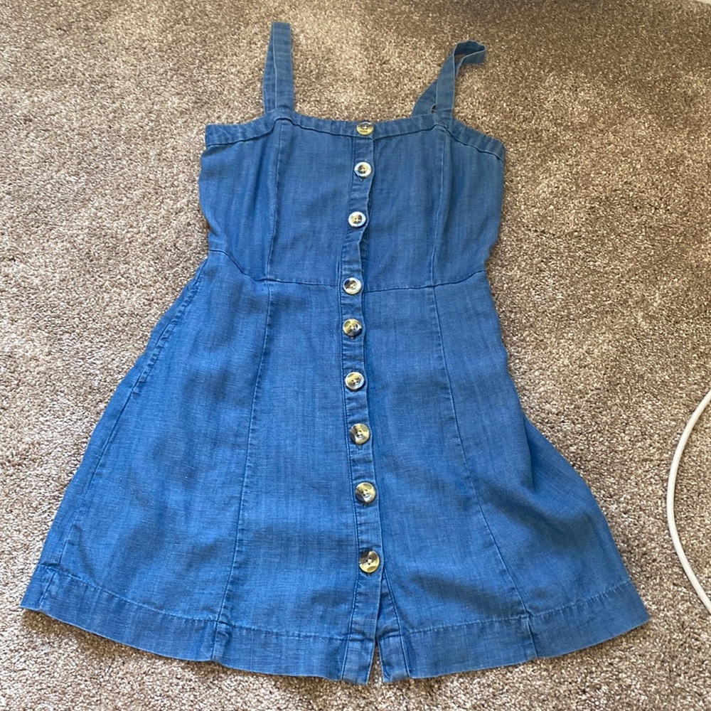 LOFT denim mini dress